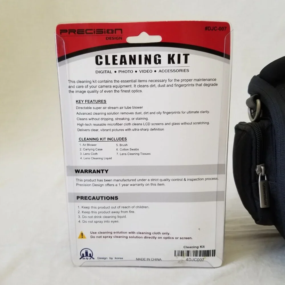 Quantaray Camera Bag with Detachable Shoulder Strap, Belt Loop, and Cleaning Kit